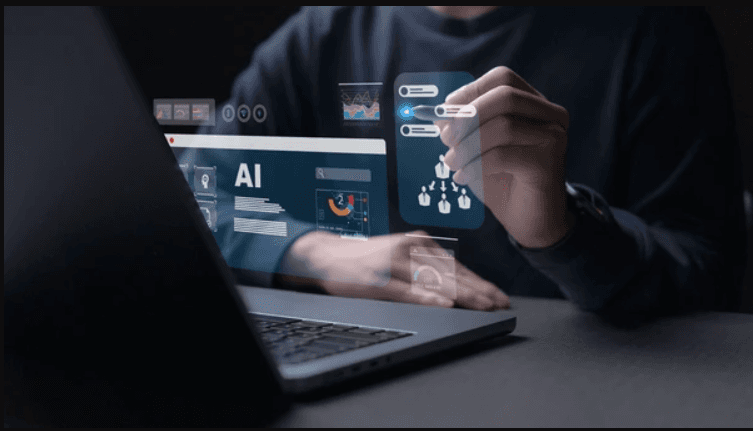 A student working through AI labs on the GLAII learning platform